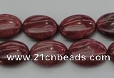 CRC833 15.5 inches 13*18mm oval Brazilian rhodochrosite beads