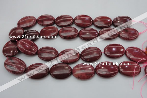 CRC836 15.5 inches 22*30mm oval Brazilian rhodochrosite beads