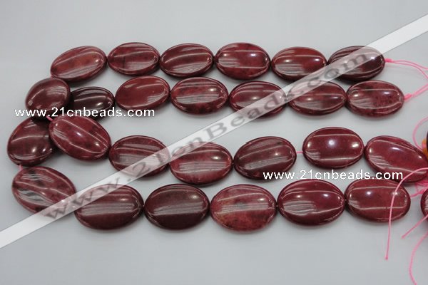 CRC837 15.5 inches 30*40mm oval Brazilian rhodochrosite beads