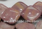 CRC86 15.5 inches 25*25mm diamond rhodochrosite gemstone beads