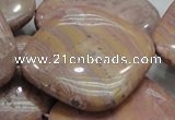 CRC87 15.5 inches 40*40mm diamond rhodochrosite gemstone beads