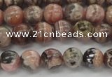 CRC902 15.5 inches 7mm round natural rhodochrosite beads