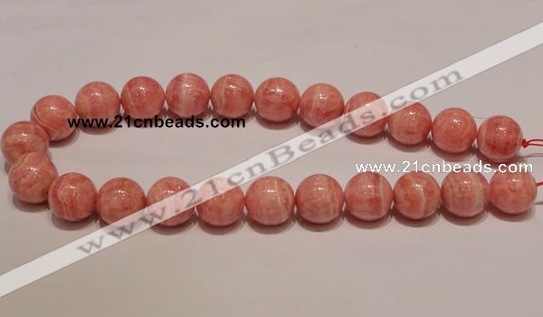 CRC92 16 inches 18mm round grade AA argentina rhodochrosite beads