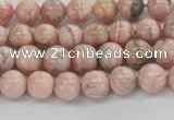 CRC921 15.5 inches 6mm round natural rhodochrosite beads