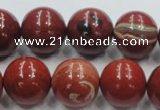 CRE03 16 inches 18mm round natural red jasper beads wholesale