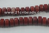 CRE05 16 inches 5*8mm rondelle natural red jasper beads wholesale