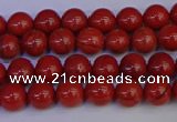 CRE310 15.5 inches 4mm round red jasper beads wholesale