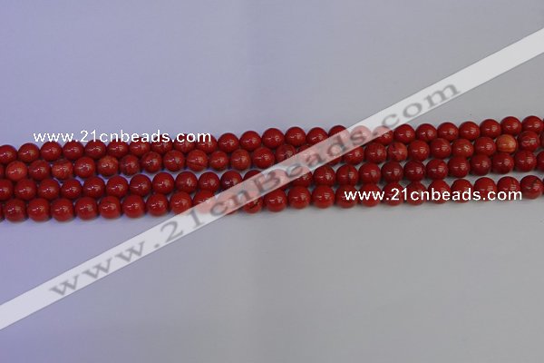 CRE310 15.5 inches 4mm round red jasper beads wholesale