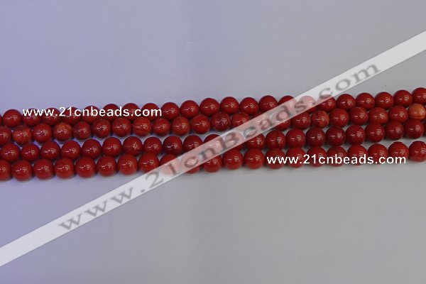 CRE311 15.5 inches 6mm round red jasper beads wholesale