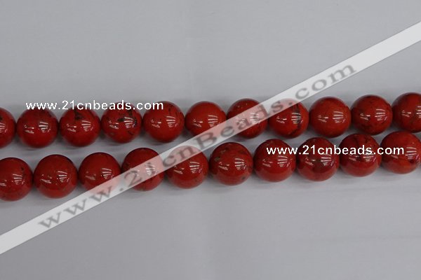 CRE317 15.5 inches 18mm round red jasper beads wholesale