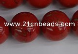 CRE318 15.5 inches 20mm round red jasper beads wholesale