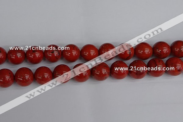 CRE318 15.5 inches 20mm round red jasper beads wholesale