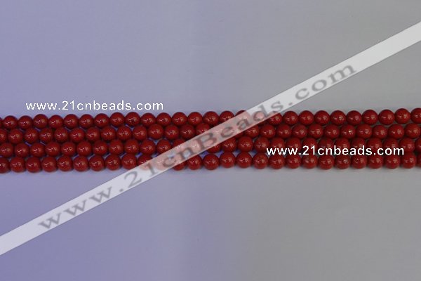 CRE320 15.5 inches 4mm round red jasper beads wholesale