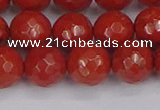 CRE342 15.5 inches 12mm faceted round red jasper beads