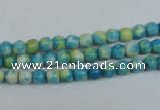 CRF100 15.5 inches 4mm round dyed rain flower stone beads wholesale