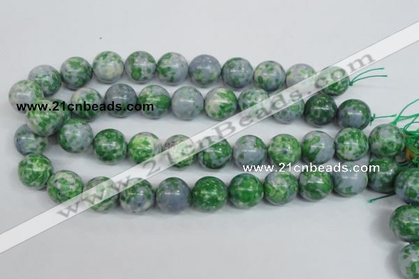 CRF157 15.5 inches 18mm round dyed rain flower stone beads wholesale