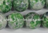 CRF158 15.5 inches 20mm round dyed rain flower stone beads wholesale