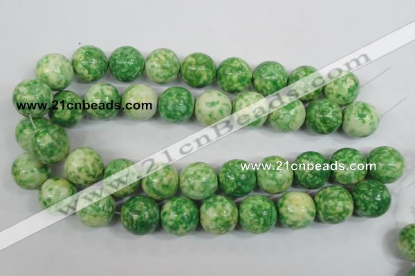 CRF188 15.5 inches 20mm round dyed rain flower stone beads wholesale