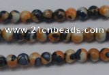 CRF272 15.5 inches 3mm round dyed rain flower stone beads