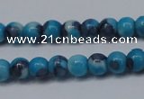 CRF274 15.5 inches 3mm round dyed rain flower stone beads