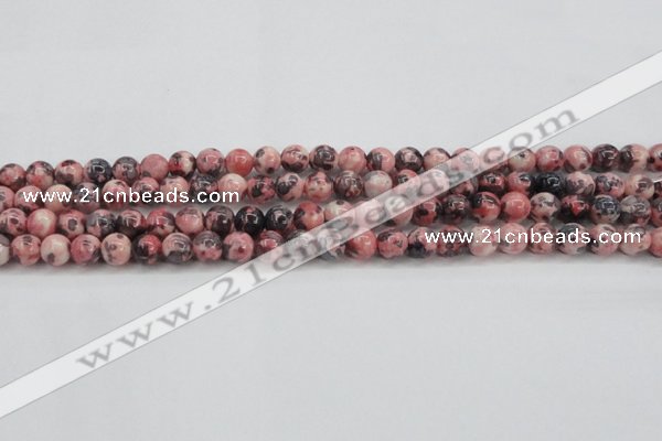 CRF301 15.5 inches 6mm round dyed rain flower stone beads wholesale