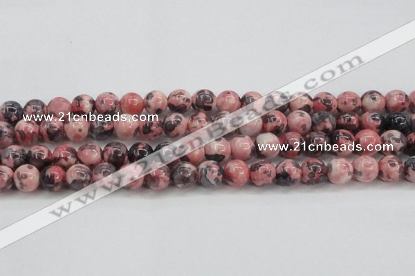 CRF305 15.5 inches 14mm round dyed rain flower stone beads wholesale