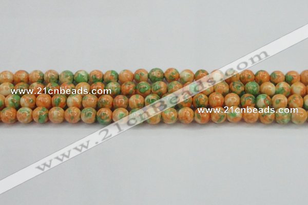 CRF310 15.5 inches 10mm round dyed rain flower stone beads wholesale