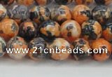 CRF323 15.5 inches 8mm round dyed rain flower stone beads wholesale