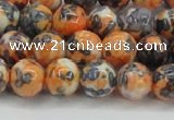 CRF324 15.5 inches 10mm round dyed rain flower stone beads wholesale