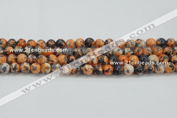 CRF325 15.5 inches 12mm round dyed rain flower stone beads wholesale