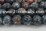 CRF332 15.5 inches 12mm round dyed rain flower stone beads wholesale