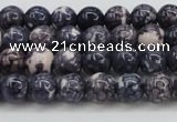 CRF335 15.5 inches 4mm round dyed rain flower stone beads wholesale