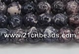 CRF337 15.5 inches 8mm round dyed rain flower stone beads wholesale