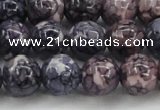 CRF340 15.5 inches 14mm round dyed rain flower stone beads wholesale