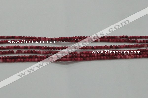 CRF427 15.5 inches 2mm round dyed rain flower stone beads wholesale