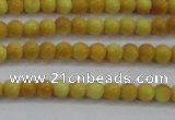 CRF436 15.5 inches 3mm round dyed rain flower stone beads wholesale