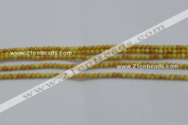 CRF436 15.5 inches 3mm round dyed rain flower stone beads wholesale