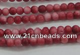 CRF438 15.5 inches 3mm round dyed rain flower stone beads wholesale