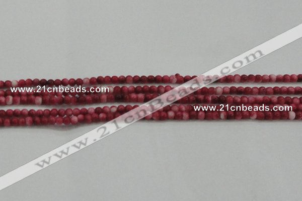 CRF439 15.5 inches 3mm round dyed rain flower stone beads wholesale