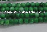 CRF441 15.5 inches 3mm round dyed rain flower stone beads wholesale