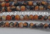 CRF446 15.5 inches 3mm round dyed rain flower stone beads wholesale