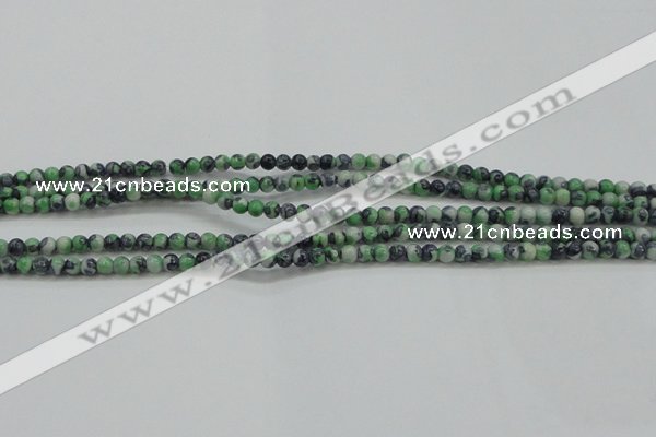 CRF453 15.5 inches 3mm round dyed rain flower stone beads wholesale