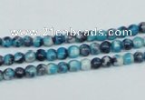 CRF55 15.5 inches 4mm round dyed rain flower stone beads wholesale