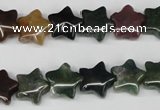 CRG03 15.5 inches 12*12mm star Indian agate gemstone beads wholesale