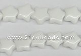 CRG06 15.5 inches 12*12mm star white agate gemstone beads wholesale