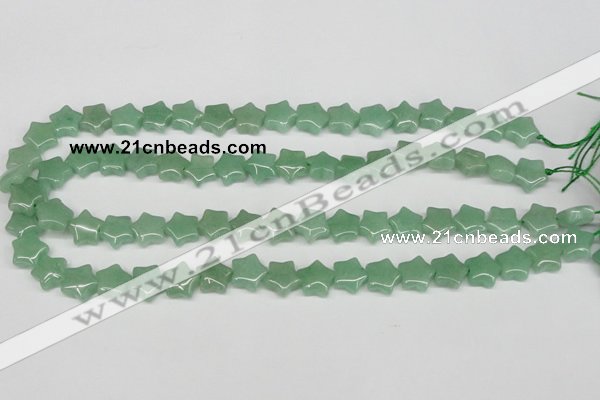 CRG10 15.5 inches 12*12mm star green aventurine gemstone beads