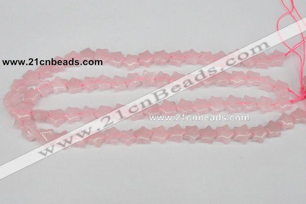 CRG11 15.5 inches 12*12mm star rose quartz gemstone beads wholesale