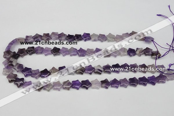 CRG12 15.5 inches 12*12mm star amethyst gemstone beads wholesale