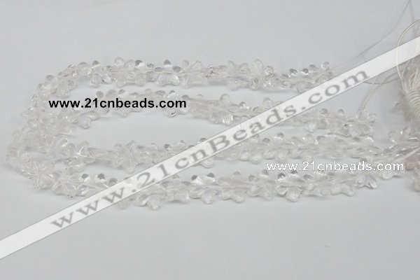 CRG14 15.5 inches 16*16mm star white crystal gemstone beads