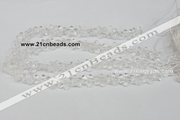 CRG14 15.5 inches 16*16mm star white crystal gemstone beads